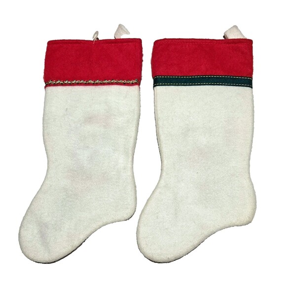 VTG 90s Santas Best Rennoc Stocking Felt Christmas Santa Claus Rudolph NWT NOS - Picture 2 of 6